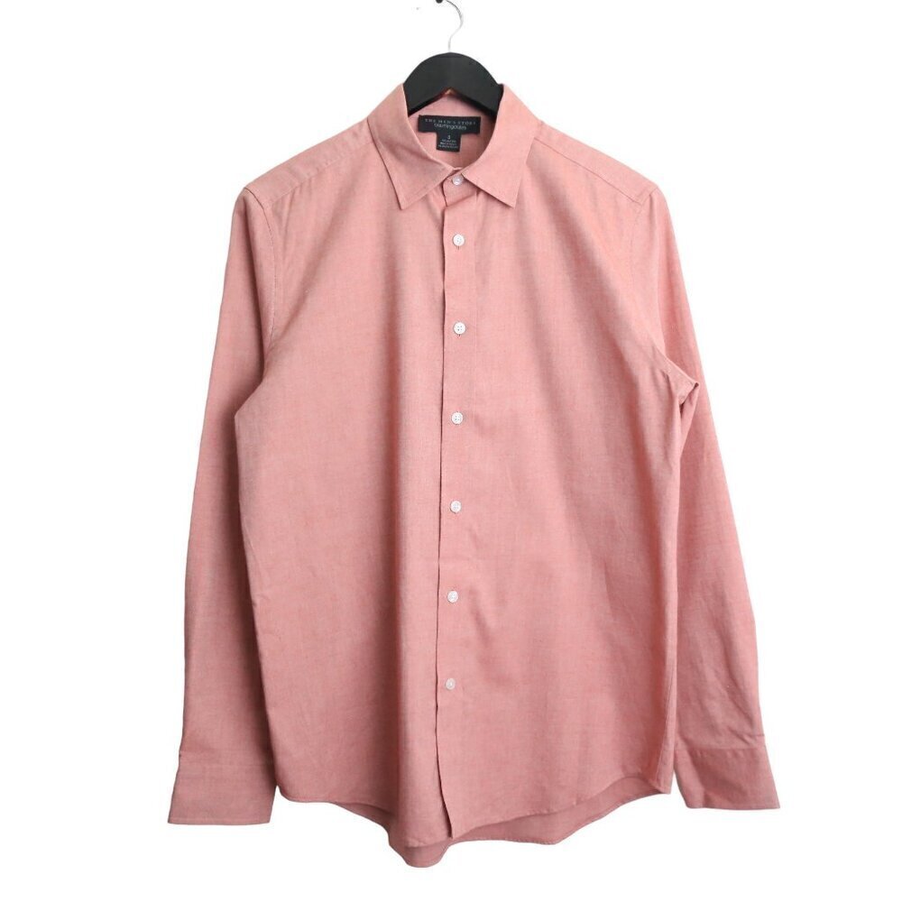 NWT The Men's Bloomingdale's Brick Button Down Stretch Fabric Size Small